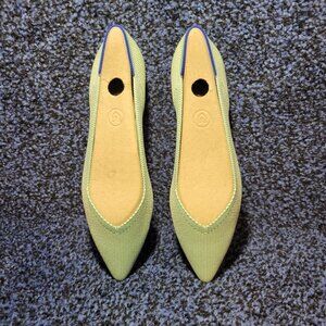 Rothys The Point Women's Size 8 US Mint Green Pointed Toe Slip on Flat Shoes